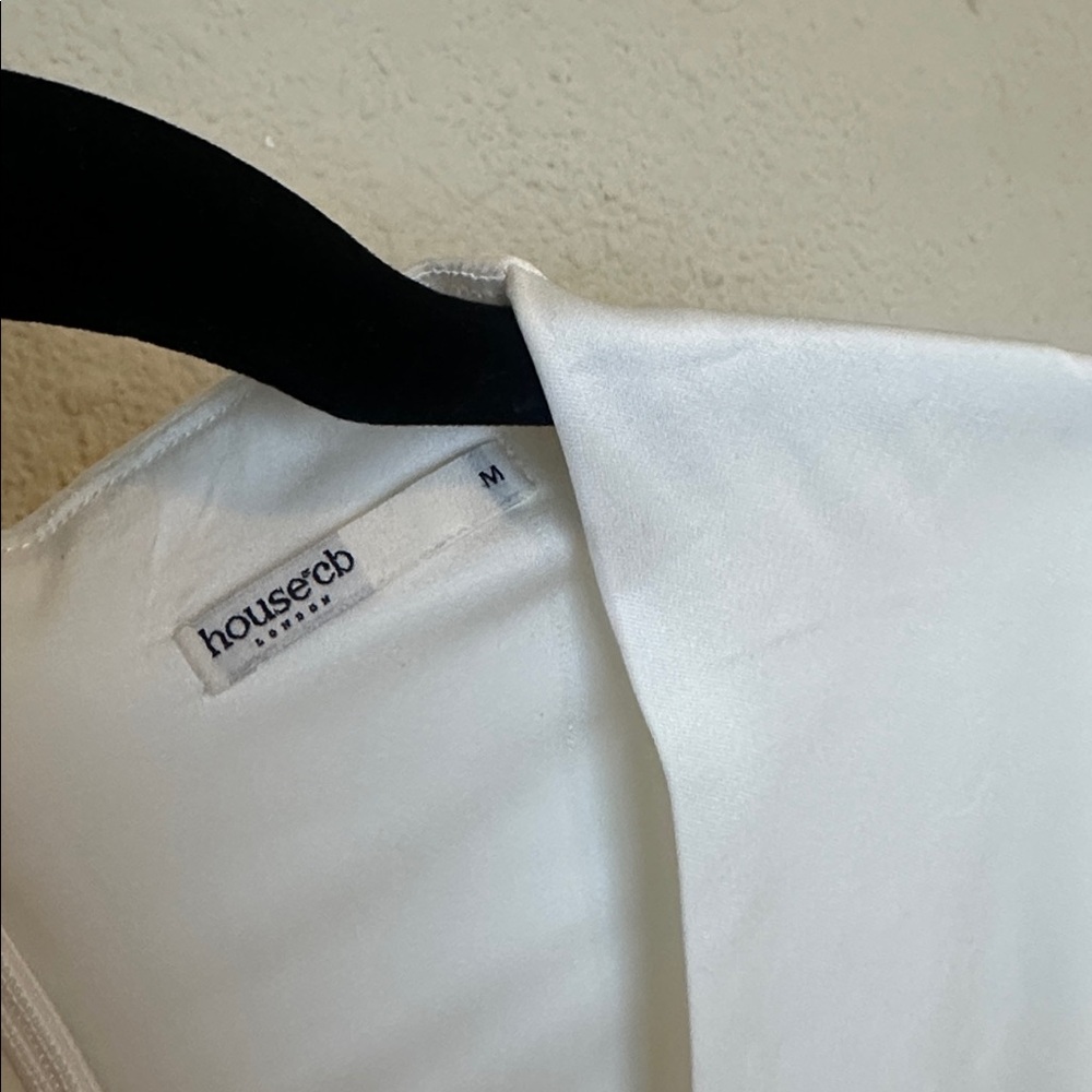HOUSE OF CB‎ 'Tianna' Ivory white Ruffle Corset Dress  size M - Picture 7 of 14
